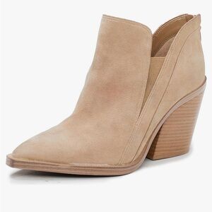 Vince Camuto Beige Ankle Booties